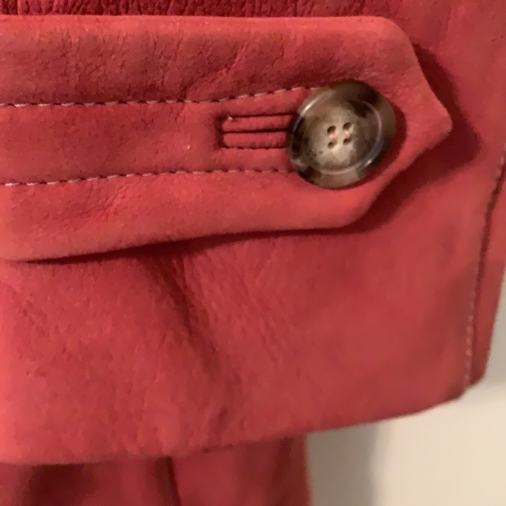 Auth Prada leather suede coat!!! Size 40 It. US 4 - Picture 4 of 16